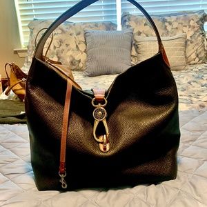 Dooney & Bourke Pebbled Leather/Vashetta leather strap Handbag/Purse